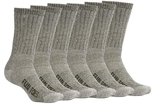 Women's Crew Merino Wool Socks 6 Pairs Winter Lightweight, Reinforced Throughout Size 9-11 For Shoe Sizes 5-10