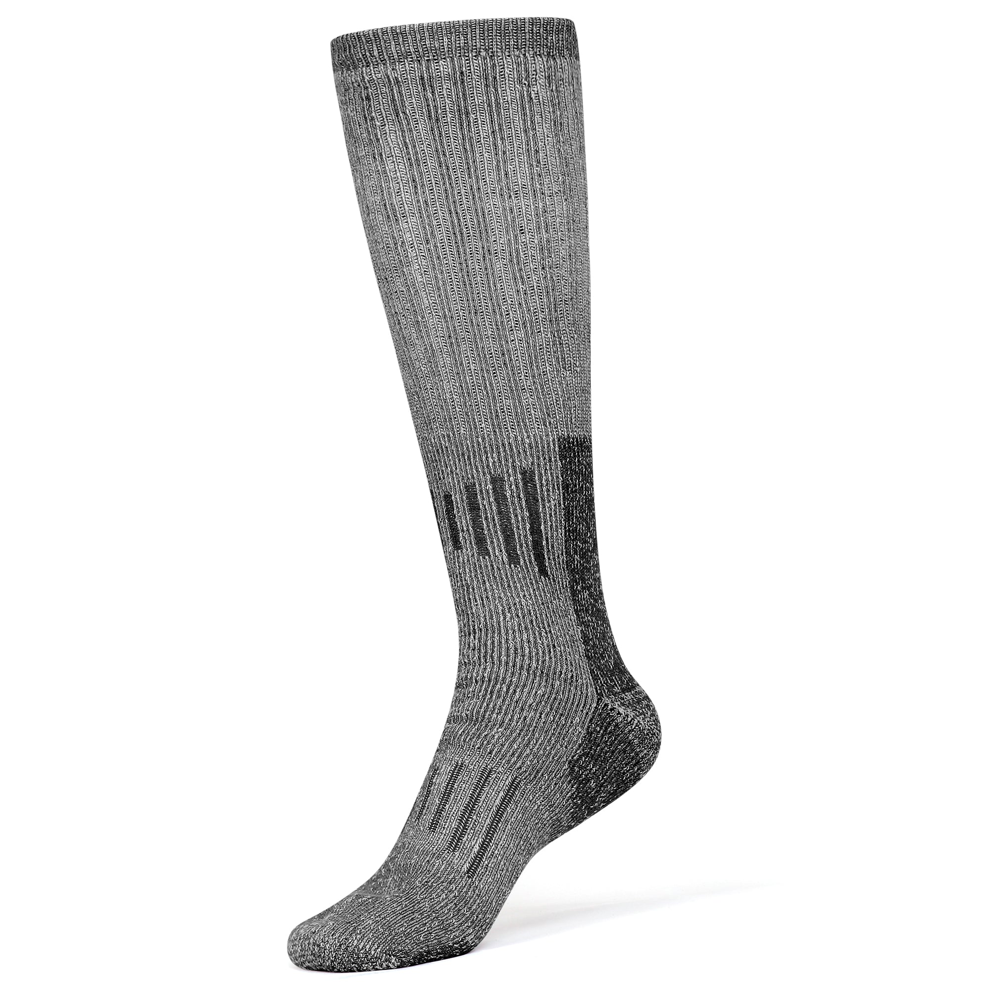 Boot Knee High Socks Merino Wool 80% Long Length 3 Pairs Shoe size 8-12