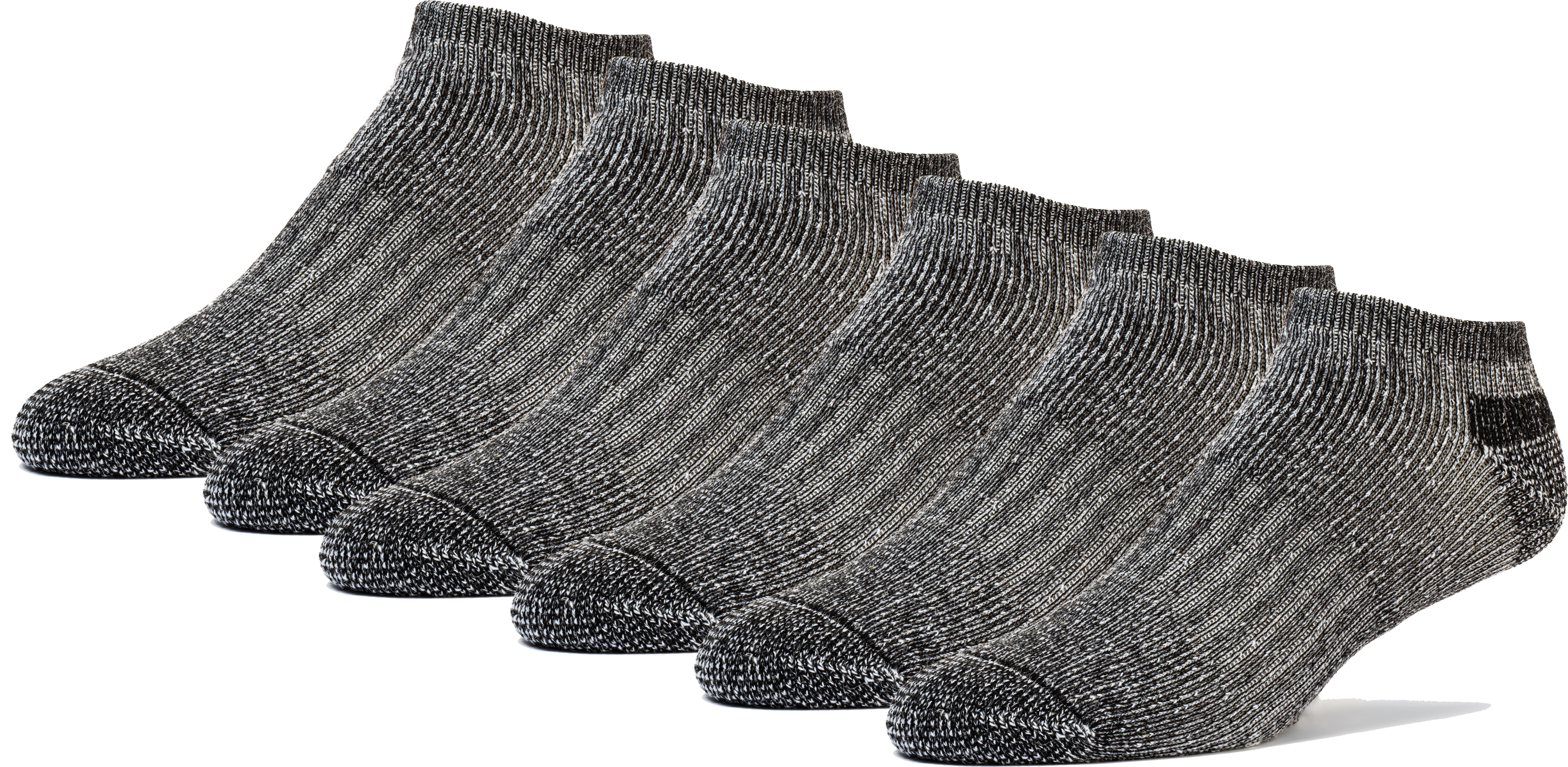 Men's Wool Low Cut Socks - 50 Percent Wool - Strong Arch Support - Cushioned Bottom - Ideal for Hiking and Summer Activities -6 Pairs-