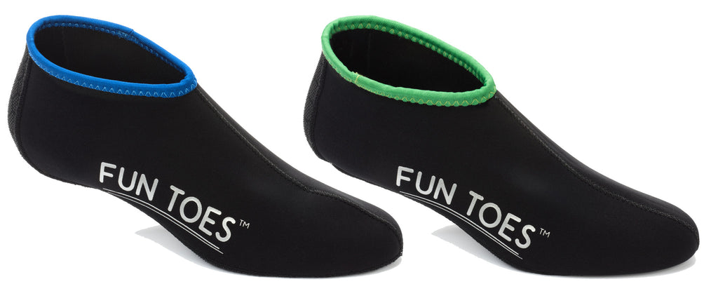 Fun Toes Neoprene Socks for Water Sports for Women & Men - 2 Pairs of Snorkel Fin Socks for Scuba Diving, Snorkeling, Paddling, Boarding, Jetskiing & More