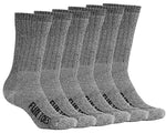Women's Crew Merino Wool Socks 6 Pairs Winter Lightweight, Reinforced Throughout Size 9-11 For Shoe Sizes 5-10