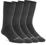 FUN TOES Women's Thermal Insulated Heavy Duty Premium Merino Wool Crew Socks 4 Pairs Pack Size 9-11 For Shoe Sizes 5-10