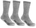 FUN TOES Children's Thermal Merino wool Socks 3 Pairs Mid Weight For Winter Ski Sport
